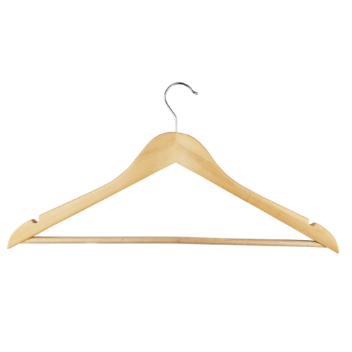 Natural Wooden Standard Hanger x 1