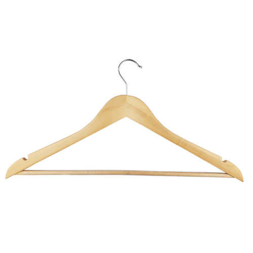 Natural Wooden Standard Hanger x 100
