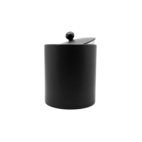 Ice Bucket - Black Leatherette 1 Litre