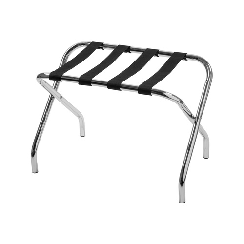 Chrome Strapped Luggage Rack without back