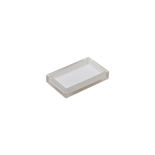 White Resin Soap Dish Rectangle