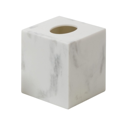 Marble Resin Tissue Box Square