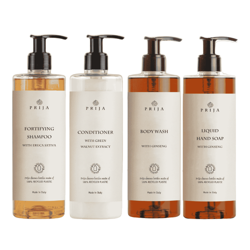 Prija Fortifying Shampoo, Conditioner, Body Wash & Liquid Hand Soap 380ml
