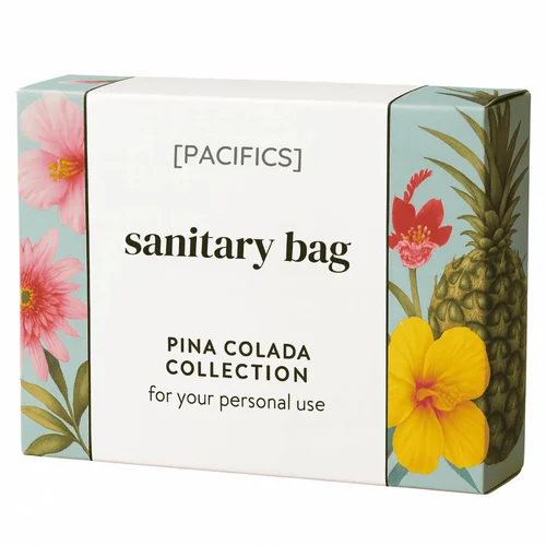 250 x Pacifics Pina Colada Sanitary Bag Boxed