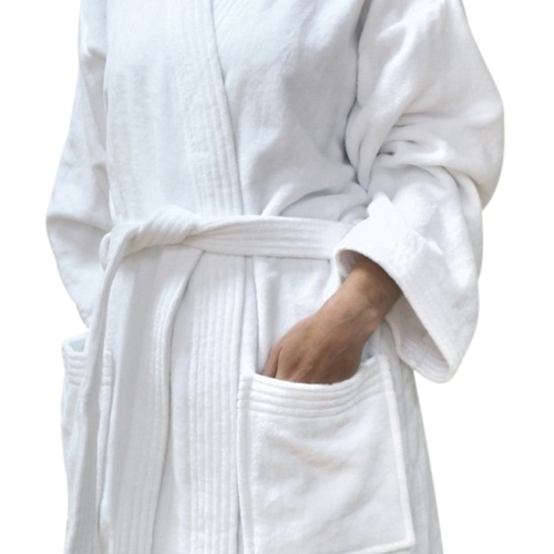 Cotton Velour Bathrobe