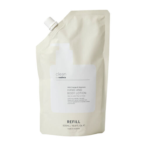 endota Lotion 500ml Refill Wild Orange & Geranium 