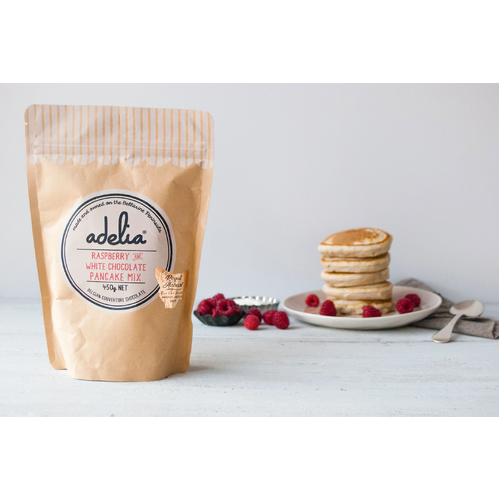 Adelia Fine Foods Raspberry & White Choc Pancake Mix 450g