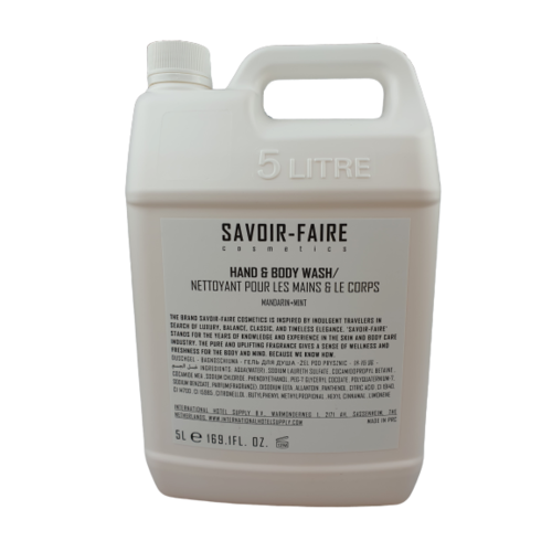 Savoir- Faire Hand & Body Wash 5 litre 