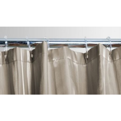 Shower Curtain Satin Stripe Latte