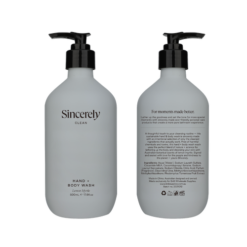20 x Sincerely Clean 500ml Hand + Body Wash
