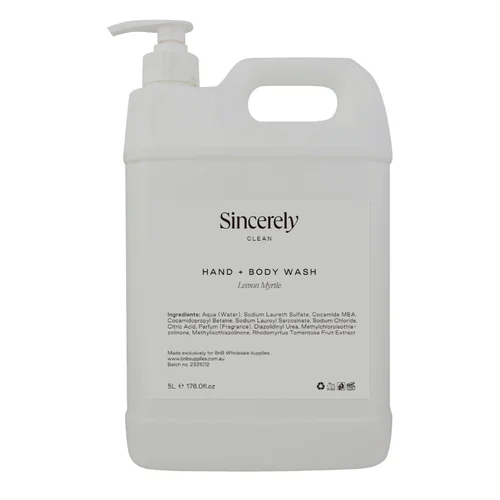 2 x Sincerely Clean 5 Litre Refill Hand + Body Wash