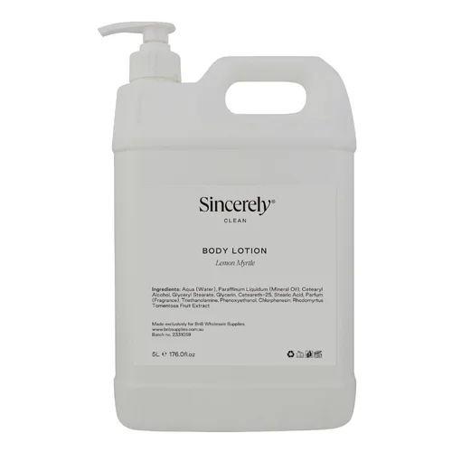 2 x Sincerely Clean 5 Litre Refill Hand + Body Lotion