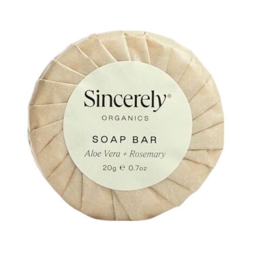Sample Sincerely Organics Pleat Wrapped Soap Bar 20g
