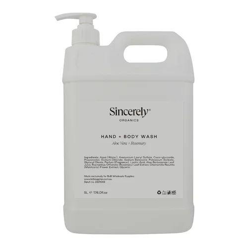 Sincerely Organics 5 Litre Hand + Body Wash x 2