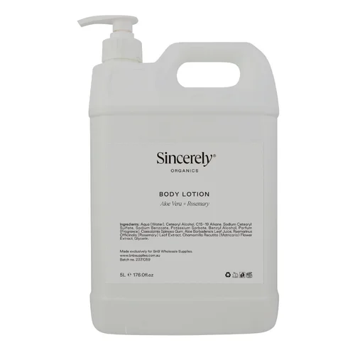 Sincerely Organics 5 Litre Hand + Body Lotion x 2
