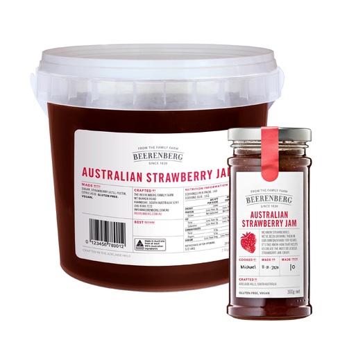 Beerenberg Strawberry Jam Food Service 2.4L 