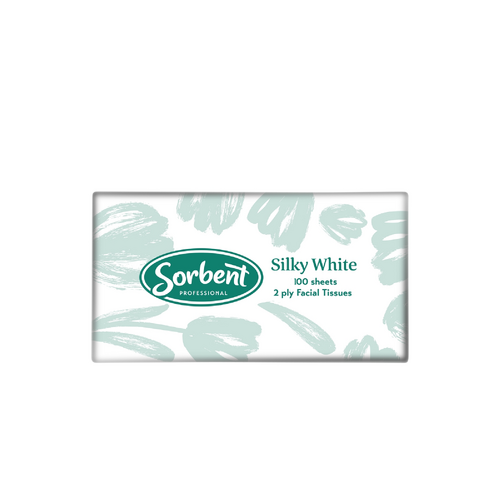 Sorbent Professional Silky White Facial Tissue 2 Ply x 48