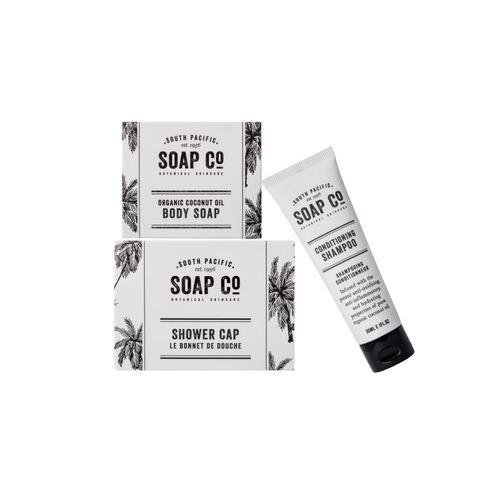Soap Co Body Wash, Shower Cap & Conditioning Shampoo