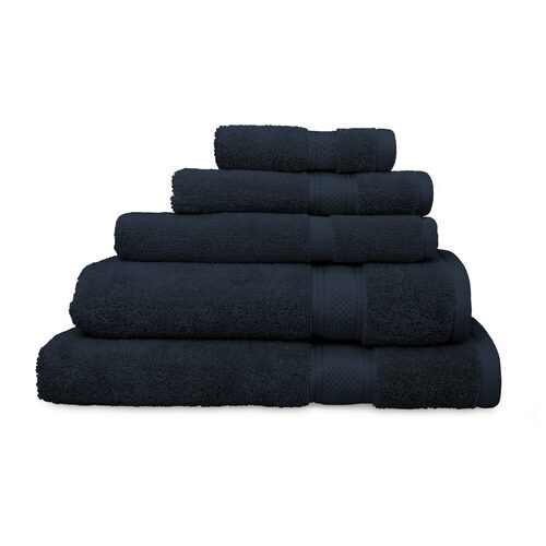 St Regis 600gsm Navy Blue 5 Piece Bath Towel Set 