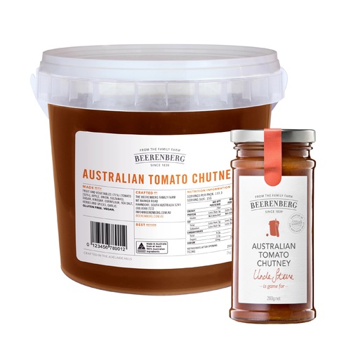 Beerenberg Tomato Chutney Food Service 2Kg Refill 