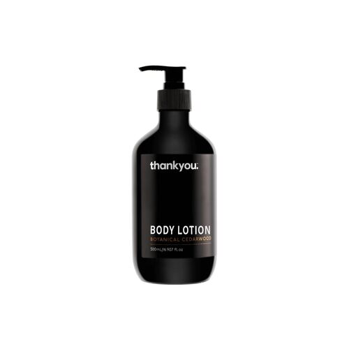 Thank You Botanical Cedarwood 500ML Body Lotion In Bottle