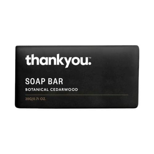 Thankyou Botanical Cedarwood Boxed Soap Bar 20gm x 200