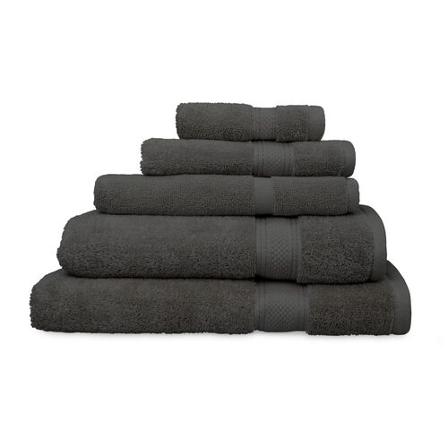 St Regis 600gsm Charcoal Grey 5 Piece Bath Towel Set
