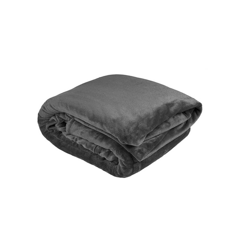 King Ultraplush Blanket Charcoal