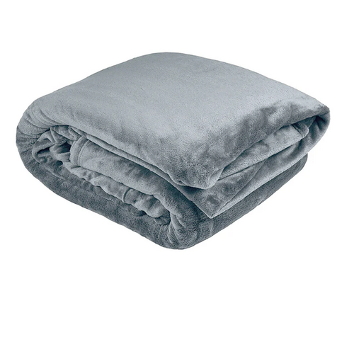 Single Ultraplush Blanket Steel Blue