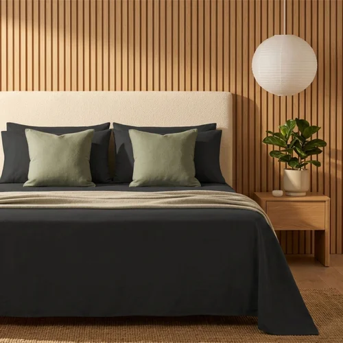 Classic Percale King Pillow Case Charcoal Twin Pack