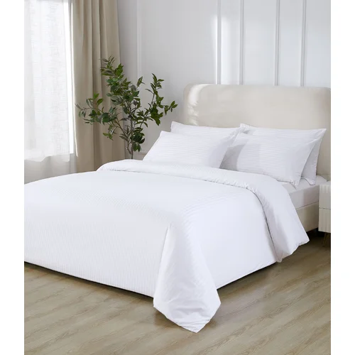 Queen Quilt Cover 10mm Satin Stripe
