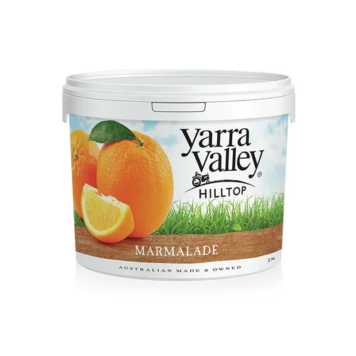 2.5kg Marmalade Jam Yarra Valley Hilltop 