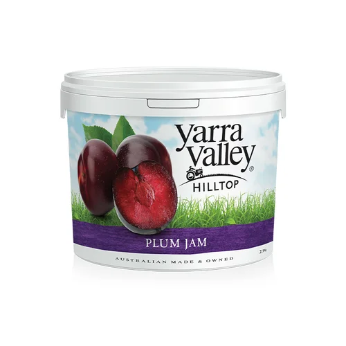 2.5kg Plum Jam Yarra Valley Hilltop Jam 