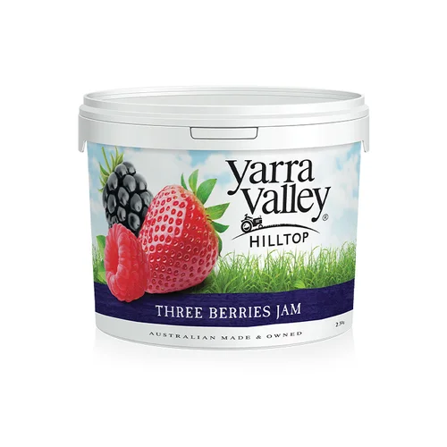 Yarra Valley Hilltop Jam Three Berries Jam 2.5kg